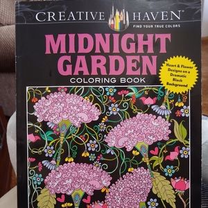Creative Haven "Midnight Garden" Color Book